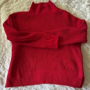 Crown & Ivy Red Turtleneck Sweater